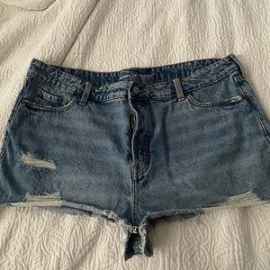 Distressed shorts